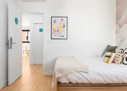 Habitación en piso compartido de 3 habitaciones en alquiler en La Bresca en Málaga